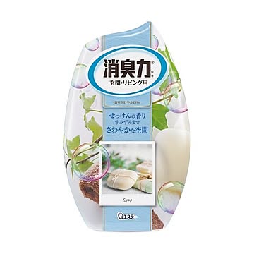 (まとめ) エステー お部屋の消臭力 せっけん 400ml 1セット（3個） 【×10セット】