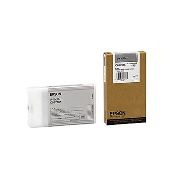 (まとめ) エプソン EPSON PX-P／K3インクカートリッジ ライトグレー 110ml ICLGY38A 1個  【×10セット】