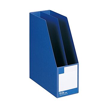(まとめ) ライオン事務器 ボックスファイル 板紙製A4タテ 背幅105mm 青 B-880S 1冊 【×10セット】