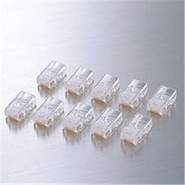 （まとめ）エレコム ELECOM RJ45コネクタ LD-6RJ45T10 10個 ×3セット