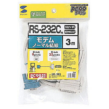 RS-232Cケーブル(TA・モデム用・3m) 管理No. 4969887553244