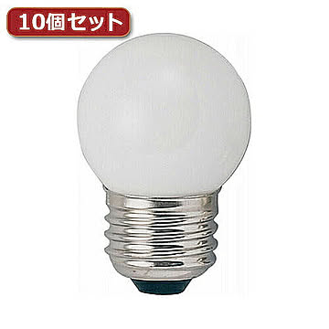 YAZAWA ベビーボール球 G40 E26 5W ホワイト10個セット G402605WX10 管理No. 4560352860432