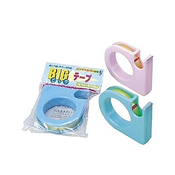BIGテープカッター（3色） カラーアソート/指定不可 12個セット 4033