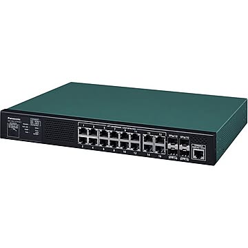 パナソニックLSネットワークス 16ポート PoE給電スイッチングハブ GA-ML12TPoE+ PN261293