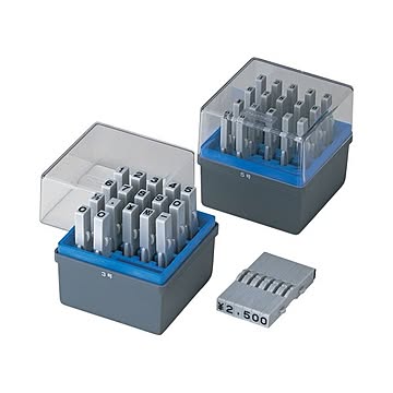 （まとめ） シャチハタ 柄付ゴム印 連結式 数字（セット） ゴシック体 4号 GRN-4G 1セット 【×5セット】