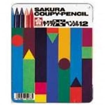 （まとめ）サクラクレパス クーピーペンシル FY12 12色 缶入 ×5セット