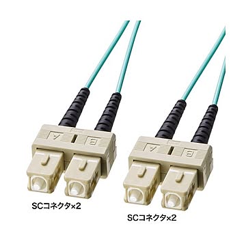 サンワサプライ OM3光ファイバケーブル HKB-OM3SCSC-01L