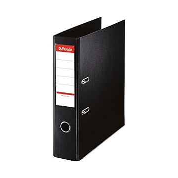 （まとめ）エセルテ レバーアーチファイル A4タテ550枚収容 背幅75mm ブラック 48067 1冊 【×10セット】