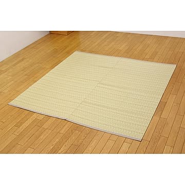 バルカン 本間6畳 ラグマット ベージュ 約286cm×382cm 日本製 防ダニ 防カビ