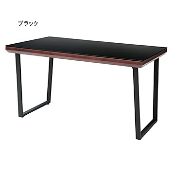 あずま工芸 クオーレ ダイニングテーブル 幅1350x奥行800x高さ730mm ブラック