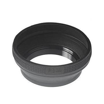 (まとめ)エツミ ラバーフード 52mm用 E-6575×5セット