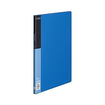 （まとめ）コクヨ クリヤーブック（ベーシック）固定式 B4タテ 20ポケット 背幅17mm 青 ラ-B24B 1セット（4冊）【×3セット】