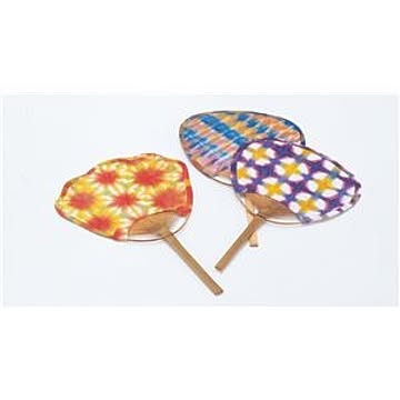 （まとめ）アーテック うちわセット（えのぐ3色セット付） 【×15セット】