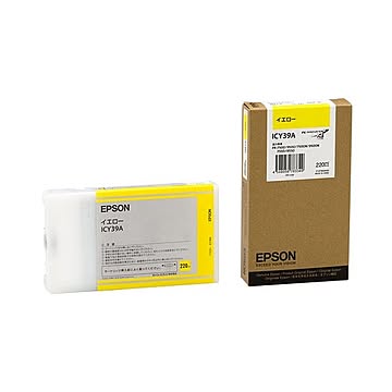 (まとめ) エプソン EPSON PX-P／K3インクカートリッジ イエロー 220ml ICY39A 1個  【×10セット】