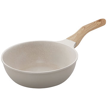 ナチュかる フライパン 炒め鍋 22cm IH/ガス火対応 NTL-W22 全2色