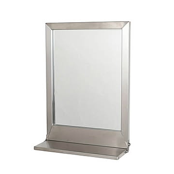 ウォールミラー STAINLESS STEEL FRAME MIRROR WITH BRACKET S RN-0413 幅370x奥行130x高さ500mm ダルトン