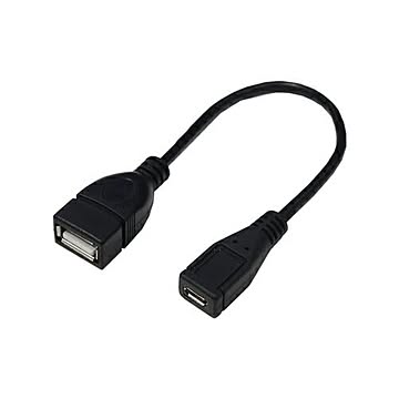 変換名人 USBケーブル20 A(メス) to micro(メス) USBAB/MCB20