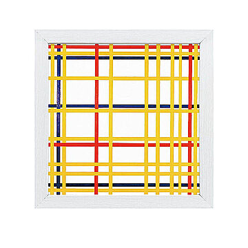 Piet Mondrian（ピエト モンドリアン）  ニューヨーク アートポスター（フレーム付き） m11647