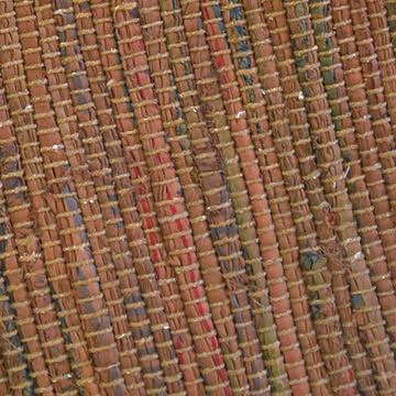 玄関マット 50×70〜80cm インド綿100％ ナチュラル 北欧 ニューチンディー 裂き織り キッチンマット アジアン雑貨 リサイクル コットン かわいい