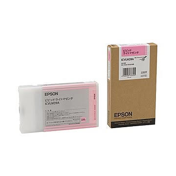 （まとめ） エプソン EPSON PX-P／K3（VM）インクカートリッジ ビビッドライトマゼンタ 220ml ICVLM39A 1個 【×3セット】