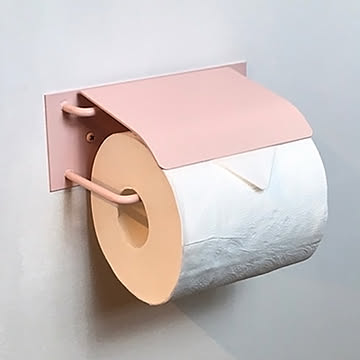 ［パステルカラー］［2色］［人気アイテム］アイアントイレットペーパーホルダー　マットカラー　インダストリアル