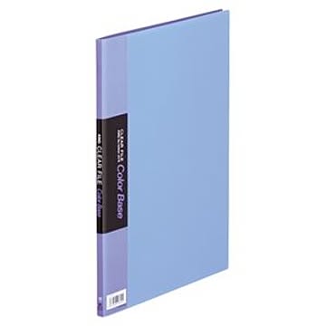 （まとめ） キングジム クリアファイルカラーベースハンディ A4タテ 10ポケット 背幅10mm 青 132CH 1冊 【×10セット】