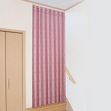 日本製 ワイド幅パタパタアコーディオンカーテン 200cm丈 突っ張り棒付き