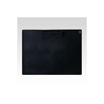 （まとめ） オープン クリップボード 再生ABS樹脂製 A4判ヨコ型 CB-201-BK 黒 1枚入 【×5セット】