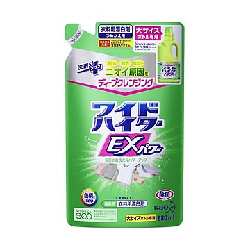 （まとめ）花王 ワイドハイターEXパワーつめかえ用 880ml 1個【×10セット】