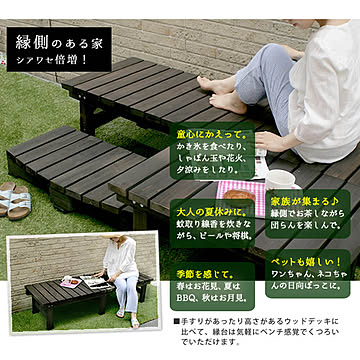 Wooddeck（ウッドデッキ） ウッドデッキ 奥行き 58cmタイプ m10819