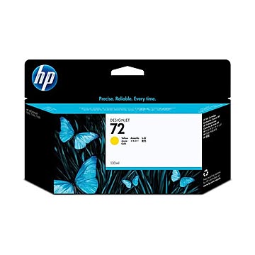 （まとめ） HP72 インクカートリッジ イエロー 130ml 染料系 C9373A 1個 【×3セット】