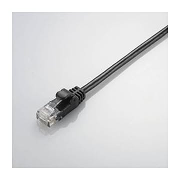 (まとめ)エレコム Gigabit やわらかLANケーブル(Cat6準拠) LD-GPY/BK3【×5セット】