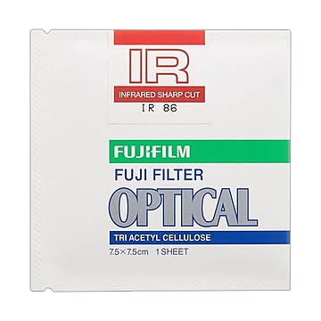 まとめ富士フイルム光吸収・赤外線透過フィルター 86号 75×75mm IR 86 7.5 X 1 1枚×3セット