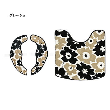 トイレマット 便座マット セット ルルディ SELECT JUST FIT 60x60cm＋フリー カキウチ