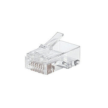 【5個セット】エレコム RJ45コネクタ/単線・ヨリ線対応/100個入り LD-6RJ45T100X5 管理No. 4589453002442