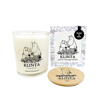 カメヤマキャンドルハウス マッサージキャンドル ムーミン KLINTA 40h ハニー＆オーツ