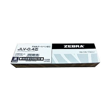 （まとめ）ゼブラ JLV-0.4mm芯 RJLV4-BK 黒 10本×30セット