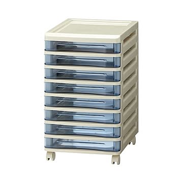(まとめ）山田化学 スタックチェスト B4 ダークブルー 【×3セット】