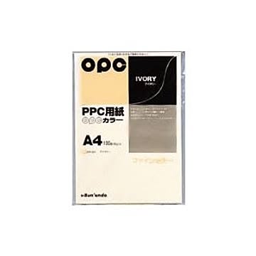 （まとめ） 文運堂 ファインカラーPPC A4判 カラー331 アイボリー 100枚入 【×5セット】