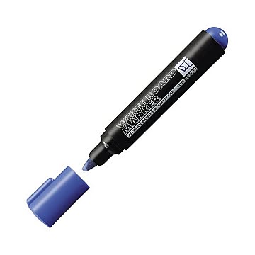 (まとめ) コクヨ ホワイトボード用マーカーペン 太字角芯 青 PM-B113NB 1セット(10本)  【×10セット】