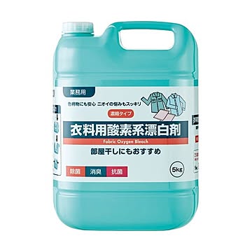 （まとめ）ロケット石鹸 衣料用酸素系漂白剤 業務用5kg 1本【×5セット】