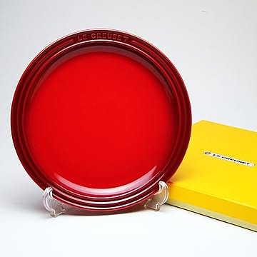 ル・クルーゼ （Le Creuset） ラウンドプレート・LC 23cm チェリーレッド