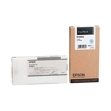 まとめ エプソン EPSON インクカートリッジ マットブラック 200ml ICMB63 1個  ×10セット