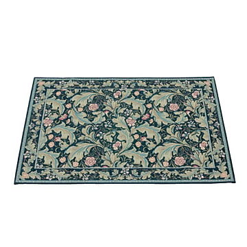 川島織物セルコン Morris Design Studio レスターアカンサス マット 68×123cm FH1710 B・ブルー