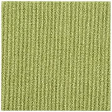 〔12個セット〕 吸着 タイルマット タイルカーペット 30×30cm グリーン 9枚入り 防傷 防汚 防音 ぴたQ リビング ダイニング