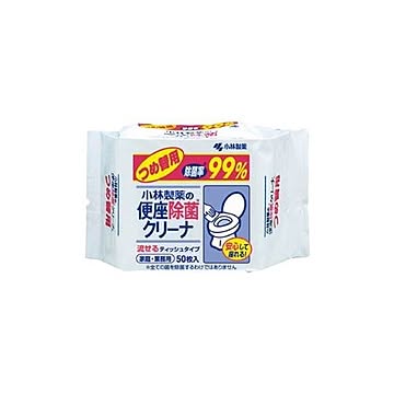 （まとめ）小林製薬 便座除菌クリーナーティッシュ 詰替用【×10セット】