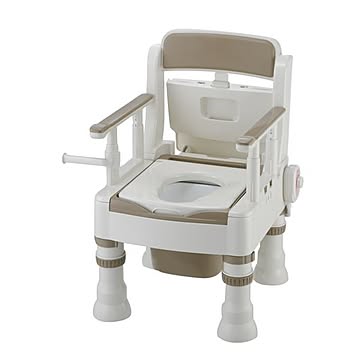リッチェル ポータブルトイレ きらくミニでか 5 MH型 アイボリー 45621