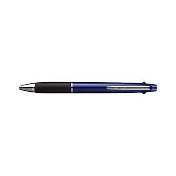 （まとめ） 三菱鉛筆 ジェットストリーム 3色ボールペン（黒・赤・青） 0.7mm ネイビー 【×5セット】