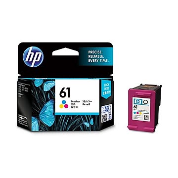 (まとめ) HP HP61 インクカートリッジ カラー CH562WA 1個 【×3セット】