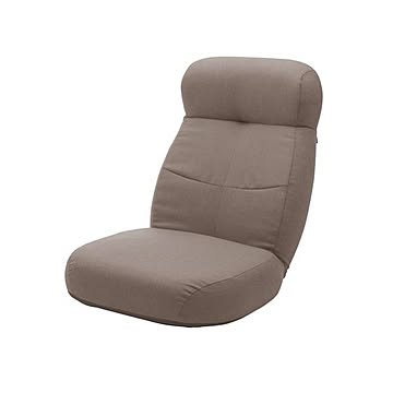 ブラウン フロアチェア 幅62cm 日本製 スチールパイプ ポケットコイルスプリング